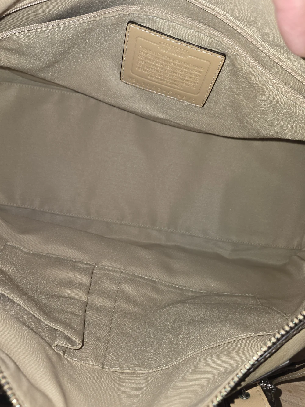 Coach Hamilton Leather Satchel with Silver Hardware